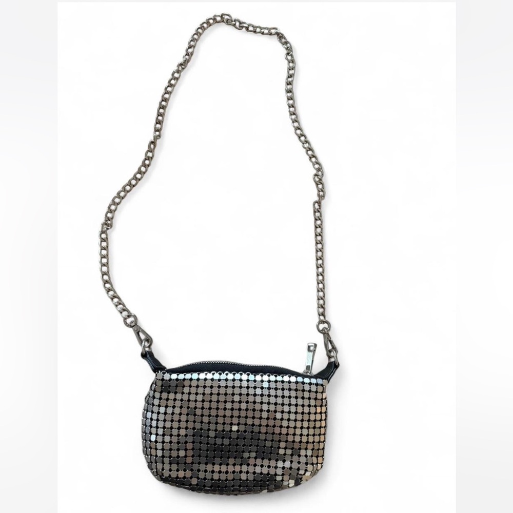 Small Silver Chain Shoulder Bag